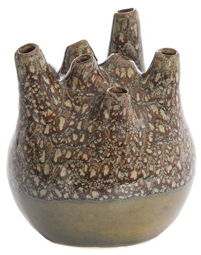 Vase COSENZA Braun - Keramik - 20 x 23 x 20 cm