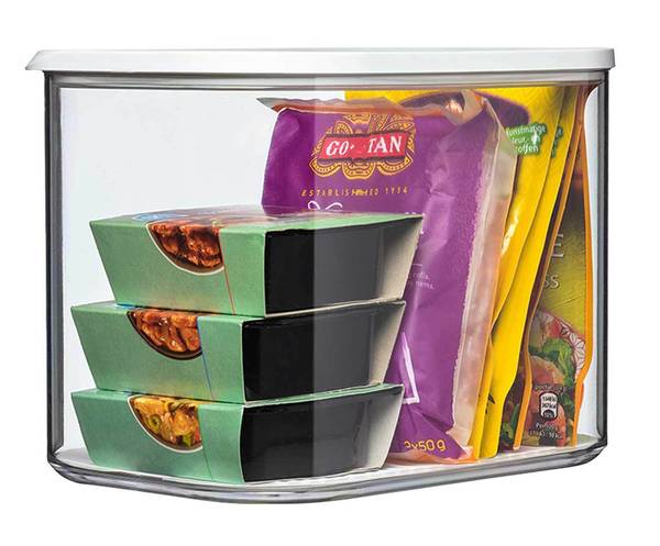 Vorratsdose Modula 4er Set Weiß - Kunststoff - 16 x 17 x 16 cm