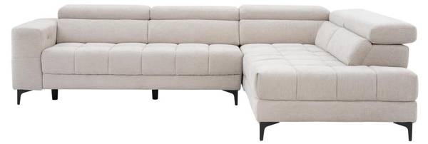 Relaxsofa MONISO Beige - Textil - 212 x 75 x 298 cm