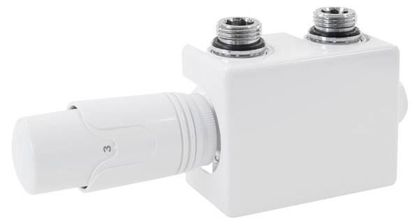 Set vanne thermostatique ONO Blanc - 5 x 7 x 12 cm