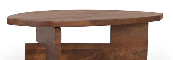 Couchtisch 2102 Braun - Massivholz - 110 x 37 x 110 cm
