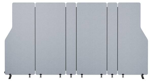 Akustikwand Sadie Grau - Breite: 280 cm