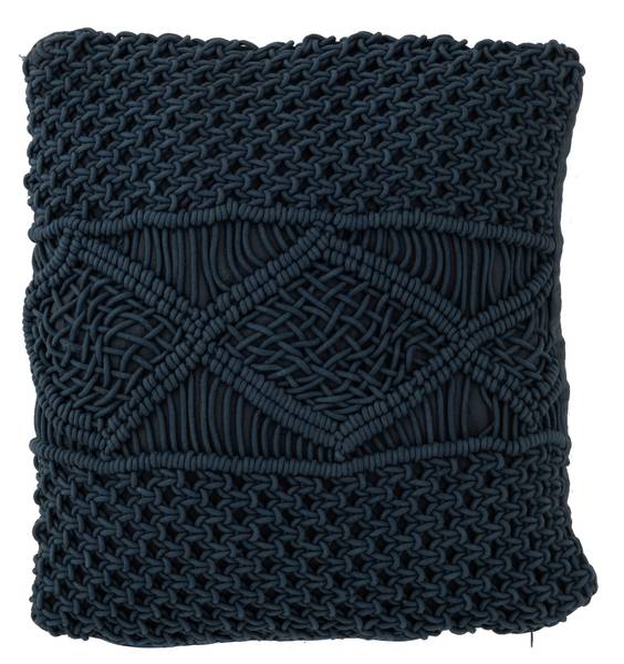 Kissen Santorini Archipel Blau - Baumwollstoff - Leinen - Polyester - 45 x 4 x 45 cm