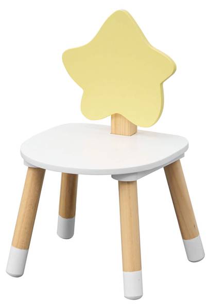 Kindertisch und Stuhl Buriti (2er-Set) Weiß - Holzwerkstoff - 60 x 44 x 40 cm