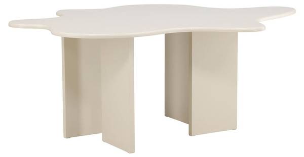 Esstisch Flower Beige - Holzwerkstoff - 190 x 76 x 123 cm