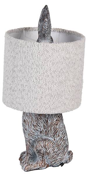 Tischlampe Kaninchen Siti Braun - Kunststoff - 20 x 43 x 20 cm