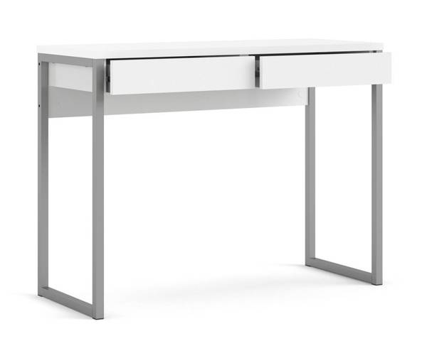 Schreibtisch Pierrette Weiß - Holzwerkstoff - 40 x 77 x 101 cm