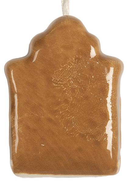 Weihnachtsanhänger Haus CH632358 Braun - Keramik - 4 x 5 x 4 cm