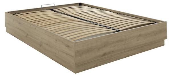 Bettkasten TIDY Braun - Holzwerkstoff - 165 x 36 x 204 cm
