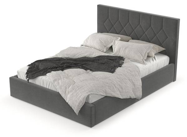 Polsterbett Brisa mit Stauraum  Asti Anthrazit - Liegefläche Breite: 140 cm