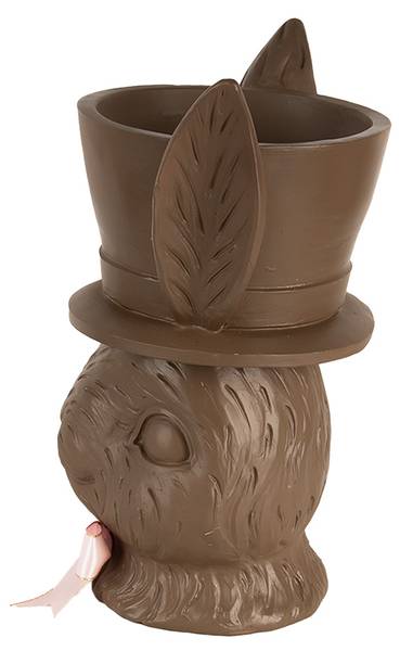 Dekorationsfigur Kaninchen Easter&Alvin Braun - Kunststoff - 15 x 26 x 21 cm