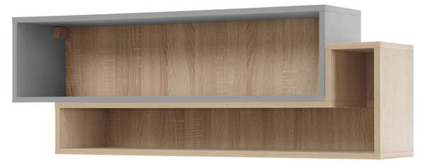 Wandregal Oro Braun - Holzwerkstoff - 115 x 40 x 25 cm