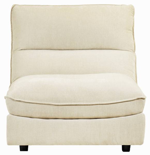 Chauffeuse modulable CHARLES Blanc - Textile - 92 x 95 x 105 cm