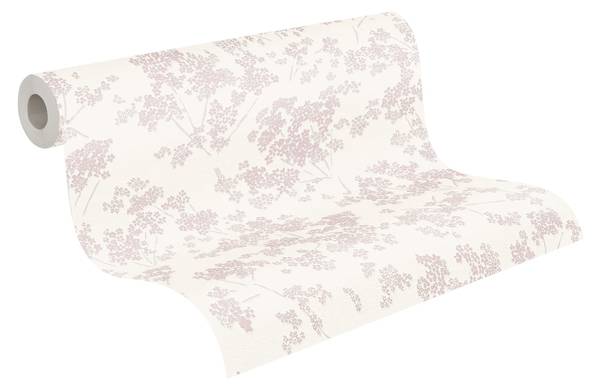 Vliestapete 395481-GU Weiß - Fleece - 53 x 1005 x 1 cm