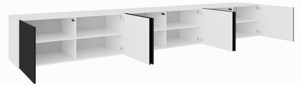 RTV Schrank NOE Schwarz - Weiß