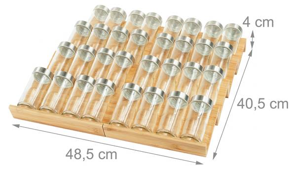 110230 8-er Set Braun - Holzverbundwerkstoff - 19 x 13 x 22 cm