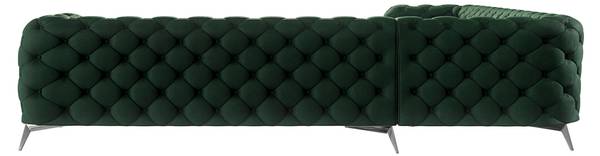 Chesterfield Canapé d’angle Kalina Vert foncé