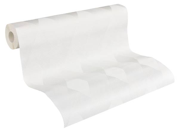 Vliestapete 3661 Grafik Optik modern Weiß - Fleece - 53 x 1005 x 1 cm