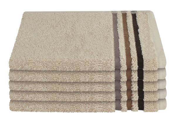 Gästetuchset Skyline Color 5-teilig Beige