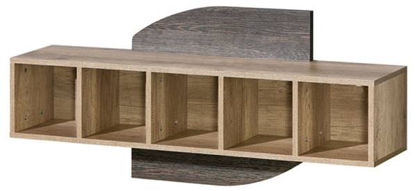 Wandregal ROMEO RO10 Braun - Holzwerkstoff - 120 x 55 x 25 cm