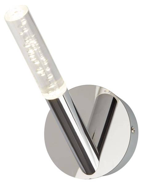 Badezimmer-Wandleuchte Bubbles Grau - Metall - 10 x 18 x 19 cm