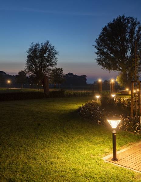 Solar Wandleuchte LED Paris Schwarz - Metall - 26 x 37 x 26 cm
