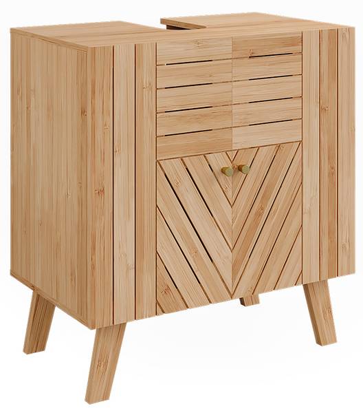 Wastafelonderkast Lucie 50122 groen - plaatmateriaal op houtbasis - 60 x 65 x 36 cm