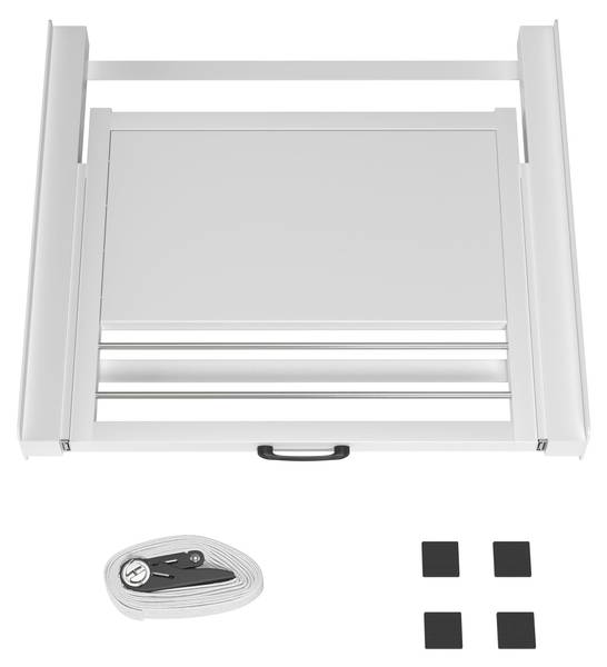 Zwischenbaurahmen Waschmaschine Connect Weiß - Metall - 60 x 8 x 54 cm