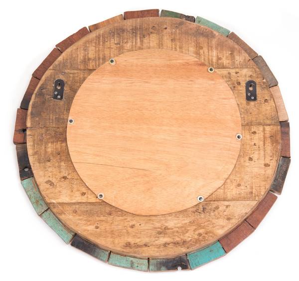 Wandspiegel Poppy Massivholz - 50 x 50 x 3 cm