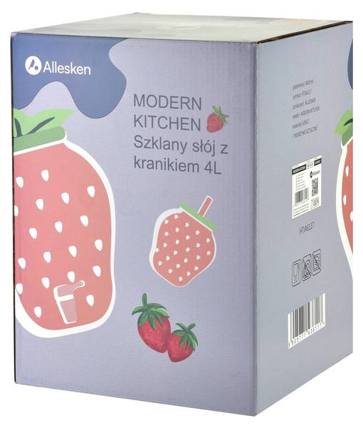 Getränkespender MODERN KITCHEN Rot - Glas - 18 x 26 x 18 cm