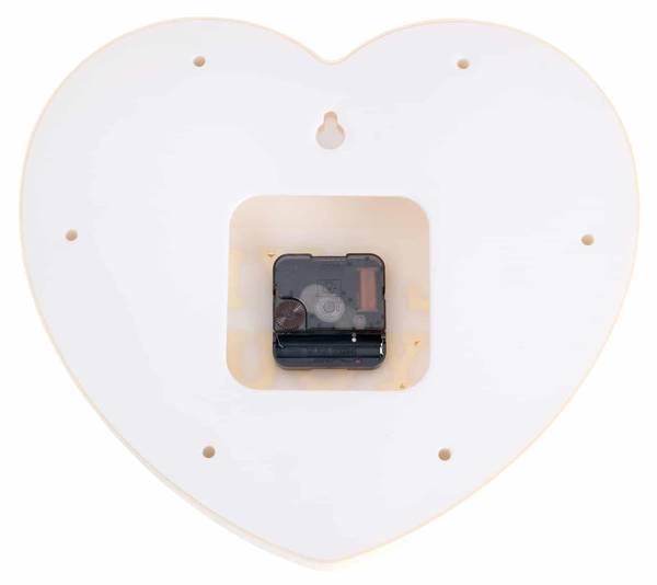 Wanduhr Heart Candy Gelb