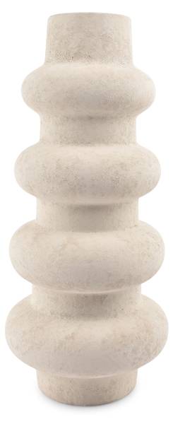 Vase Tubo Weiß - 22 x 49 x 22 cm