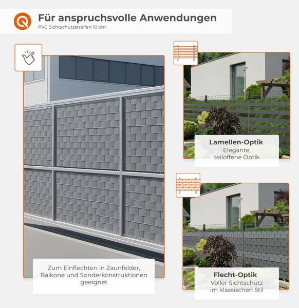 Sichtschutzstreifen 200-06 Graphit