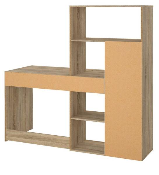 Bureau FUNCTION zwart - plaatmateriaal op houtbasis - 61 x 156 x 163 cm
