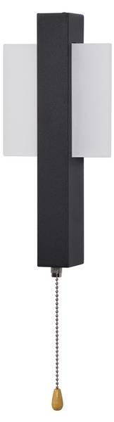 Wandlamp tLxr zwart - ijzer - 12 x 5 x 28 cm