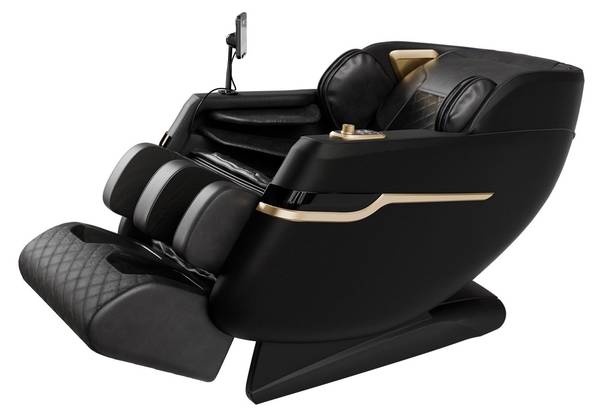 Massagesessel Naxos Schwarz - Metall - 75 x 105 x 142 cm