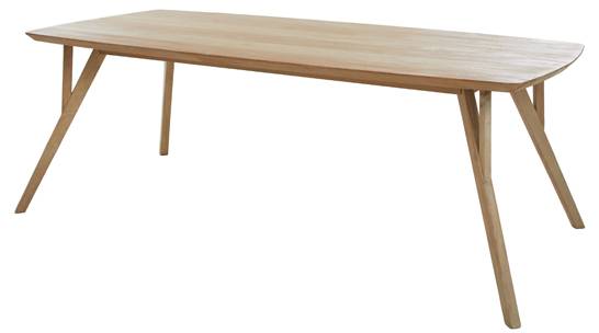 Tisch QUENZA Braun - Massivholz - 100 x 76 x 220 cm