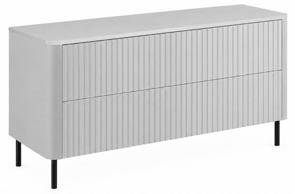 Meuble vasque Rhein Noir - Blanc - Largeur : 121 cm