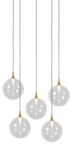 Suspension GISELA Noir - Transparent