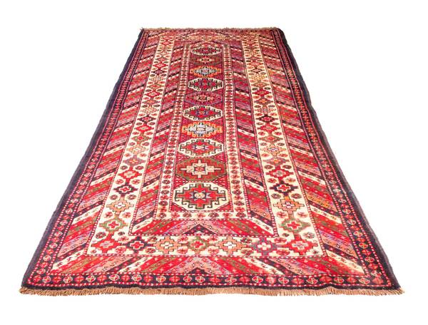Orientteppich Nomadic Rot - Wolle - 143 x 1 x 320 cm