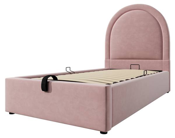 Polsterbett VELVZoom Ⅰ Pink - Tiefe: 196 cm