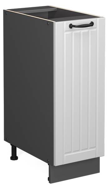 Meuble de cuisine Fame-Line 40663 Anthracite - Blanc