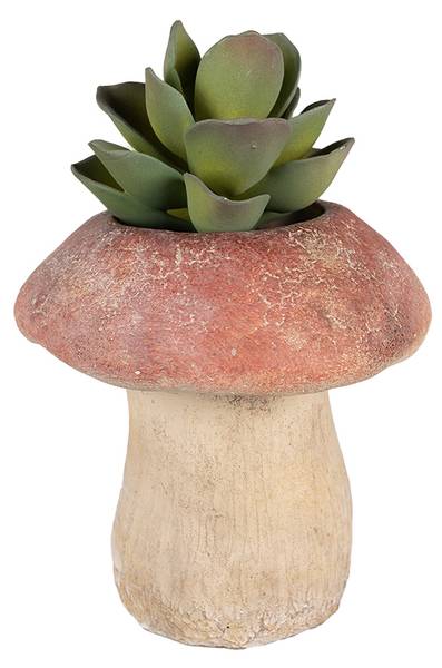 Bloempot Paddenstoel Aureliasi bruin - steen - 21 x 23 x 21 cm