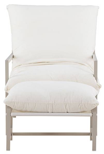 Loungesessel Corso Beige - Metall - 67 x 68 x 128 cm