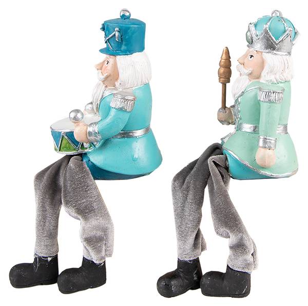 Nussknacker Weihnachten-Weston 2er Set Grün - Kunststoff - 6 x 21 x 7 cm