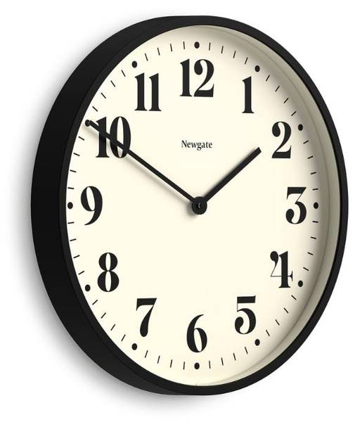 Wanduhr Number Two Theatre Schwarz - Kunststoff - 45 x 45 x 5 cm