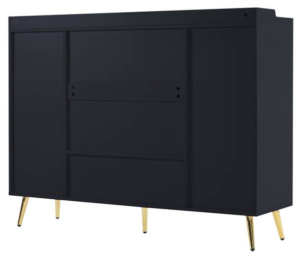 Schuhschrank Countersh Schwarz - Metall - 37 x 100 x 130 cm
