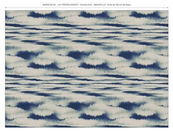 Panorama-Tapete Baïna Dunkelblau