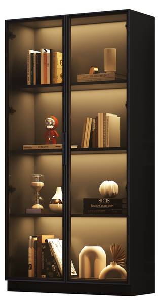 Vitrinenschrank Ourea Ⅱ Tiefe: 80 cm