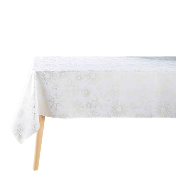 Tischdecke PAMPILLE Weiß - Textil - 240 x 1 x 150 cm